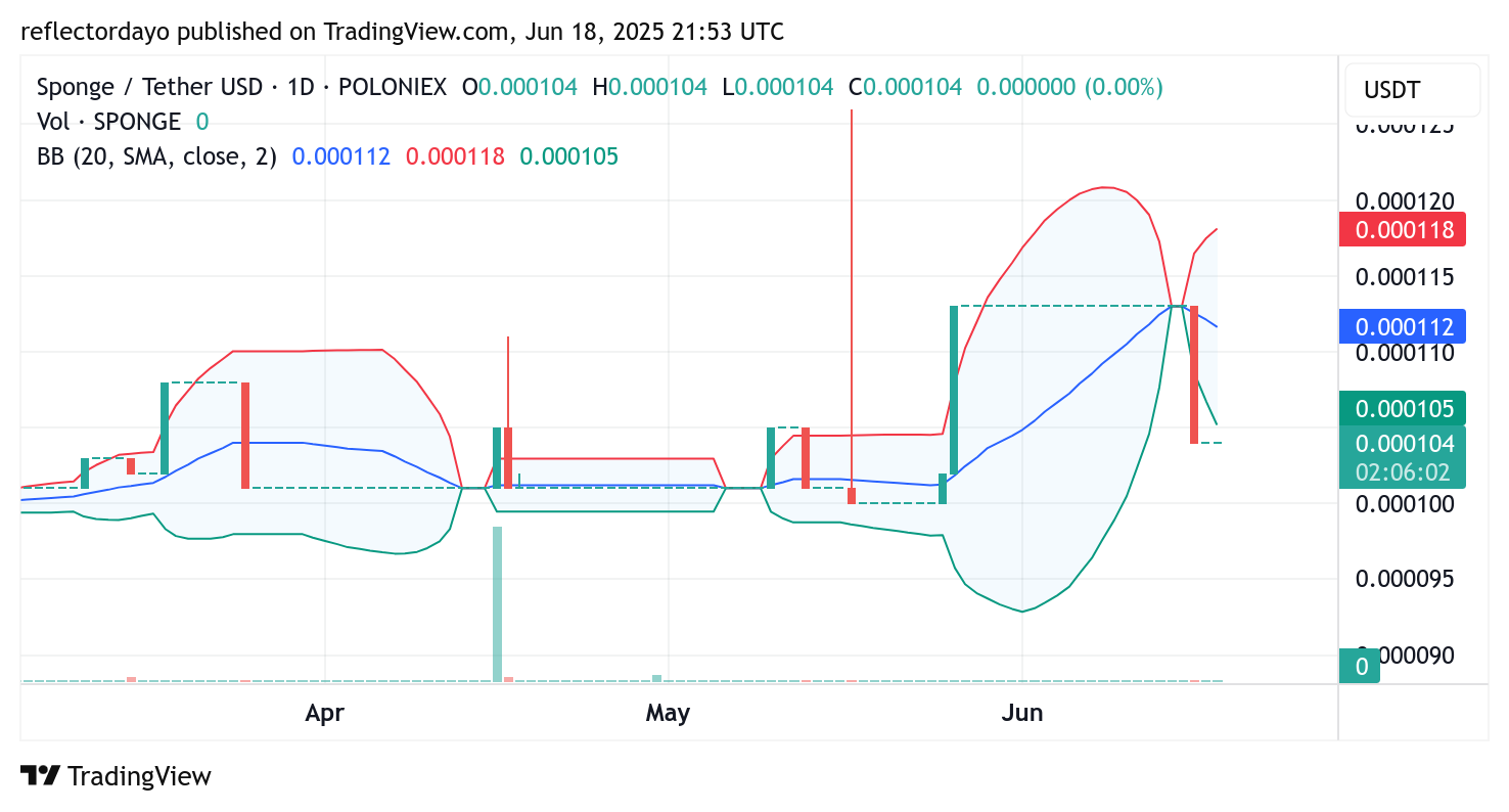 SPONGE/USD Forms Higher Support Zone as Bulls Regain Control