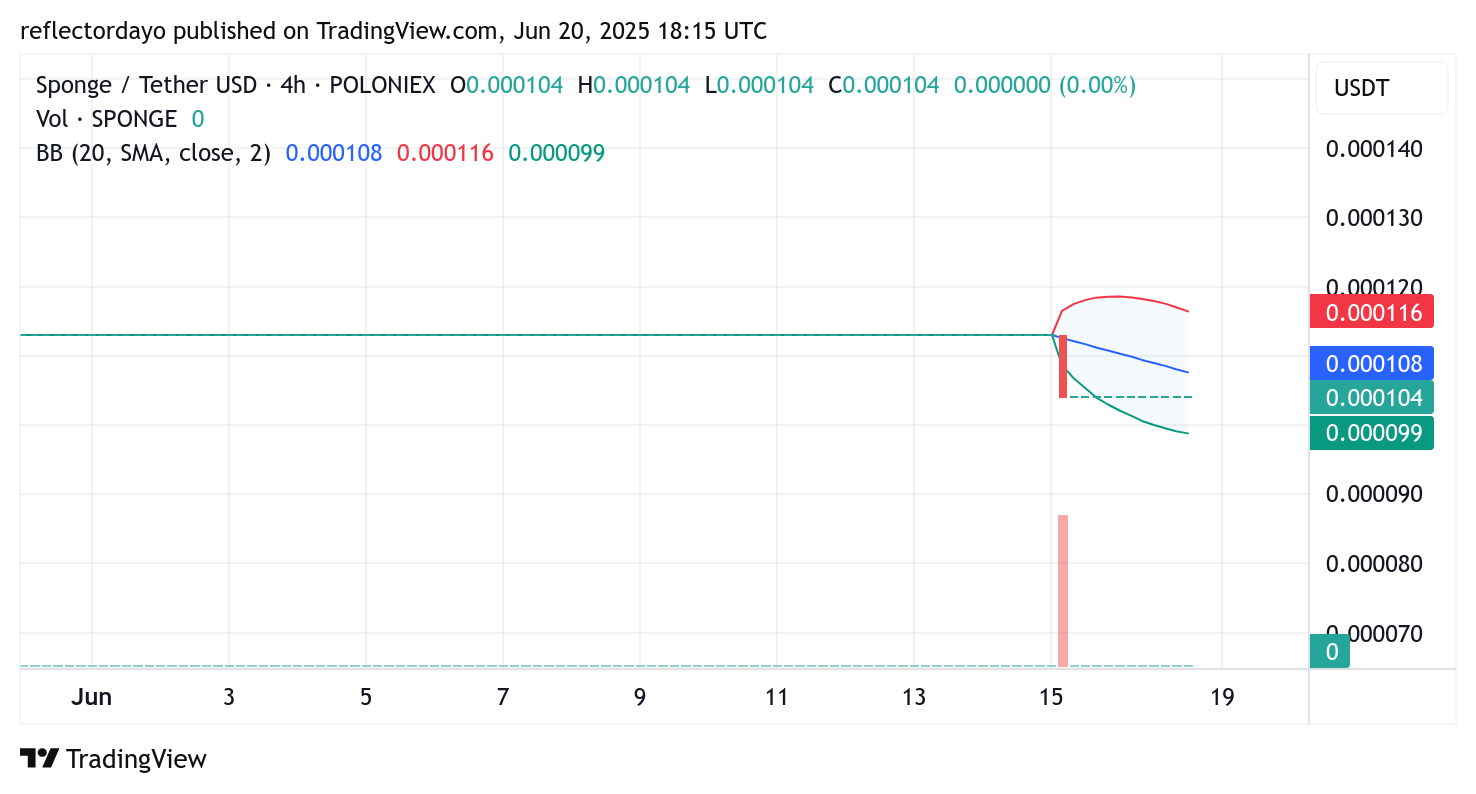 $SPONGE (SPONGE/USD) Shows Bullish Resilience as New Support Base Firms Up