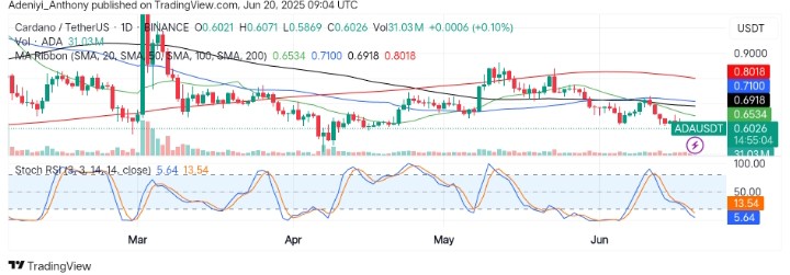 Cardano (ADA/USDT) Approaches Key Decision Zone: Can the Mid-term Bullish Structure Hold?