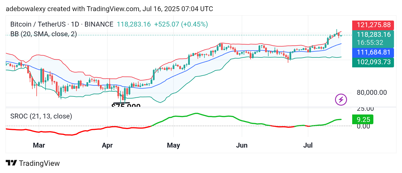 Bitcoin (BTC) Price Prediction: BTC/USDT Seeks Support Above the $123,000 Threshold
