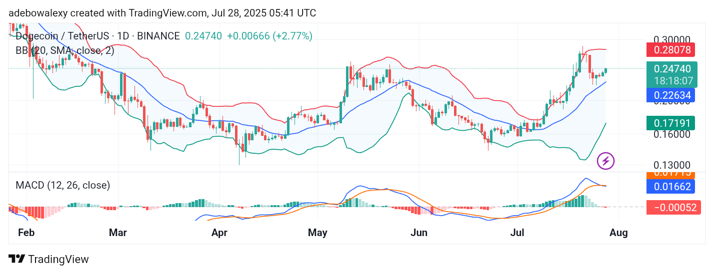 Dogecoin (DOGE) Price Prediction: DOGE/USDT Reverses Toward Higher Levels