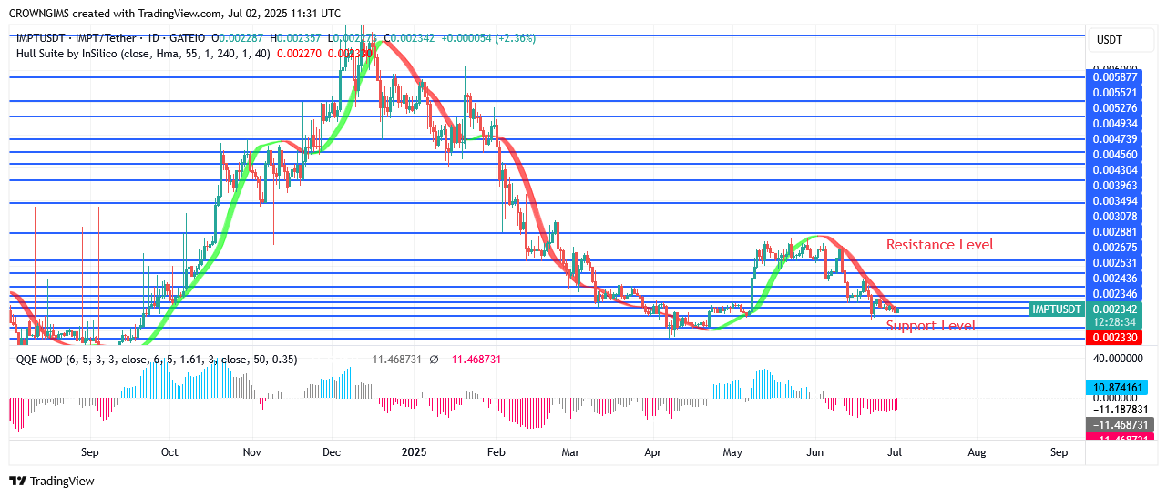 IMPTUSDT Price Is Rising in Line with Demand