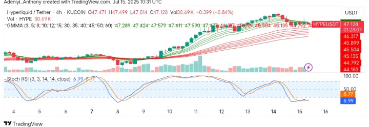 Hyperliquid (HYPE/USDT) Slows Down as Momentum Builds Above Key Support Zones