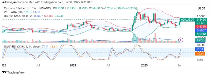 Cardano (ADA/USDT) Shows Strong Rebound as Bulls Challenge Key Resistance Zones
