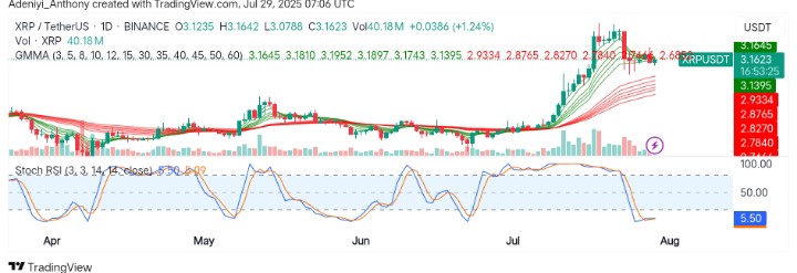 XRP (XRP/USDT) Surge Faces Critical Resistance: Will the Uptrend Continue or Reverse?
