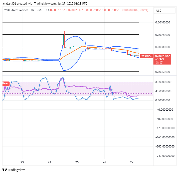 Wall Street Memes (WSM) Trade Stays On, Progressing Bounces