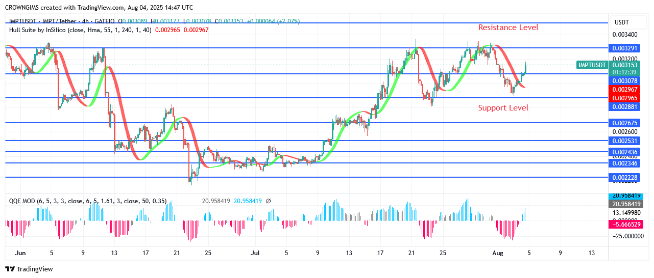 IMPTUSDT Price Increases Daily