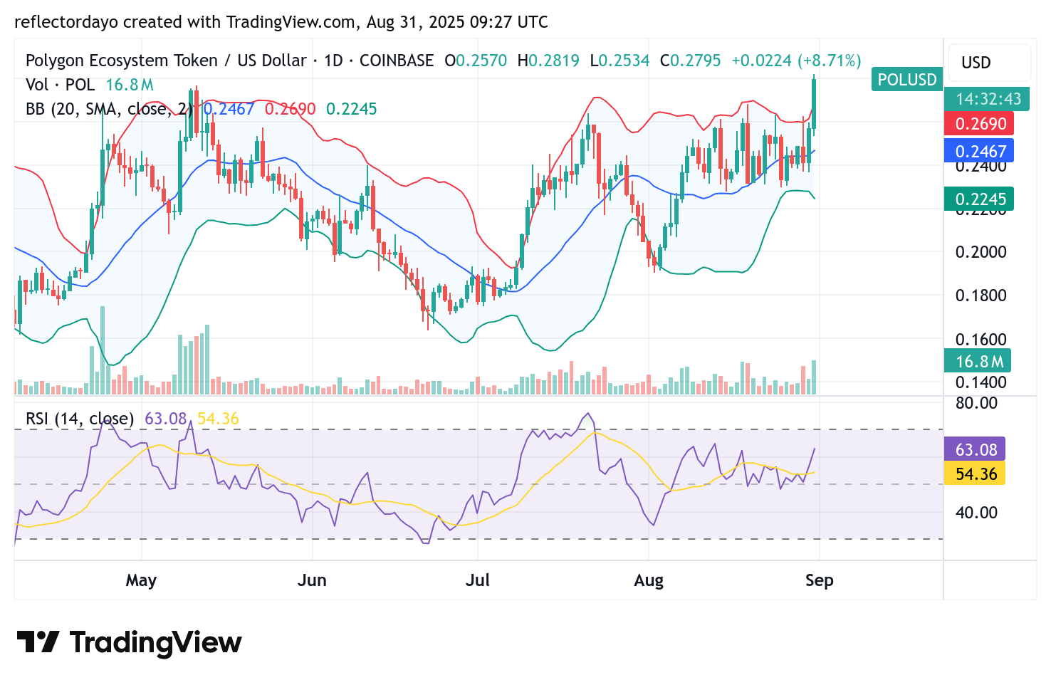 Top Trending Coins for August 31: IP, WILD, AXS, POL, and DOLO