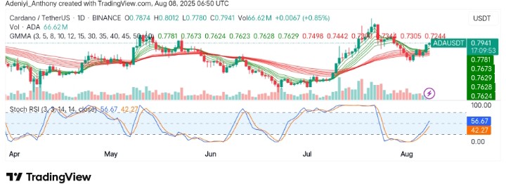 Cardano (ADA/USDT) Targets Potential Reversal Ahead of Key Resistance