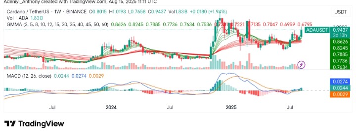 Cardano (ADA/USDT) Prepares for a Potential Bullish Reversal as Momentum Increases