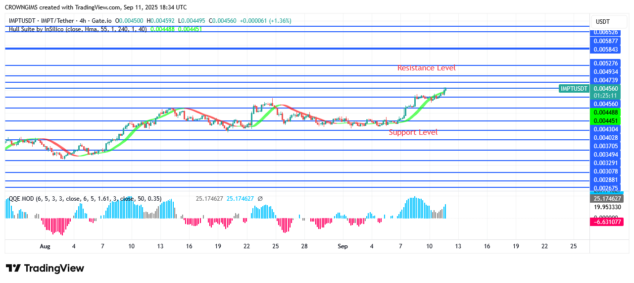 IMPTUSDT Price Has Begun to Rise