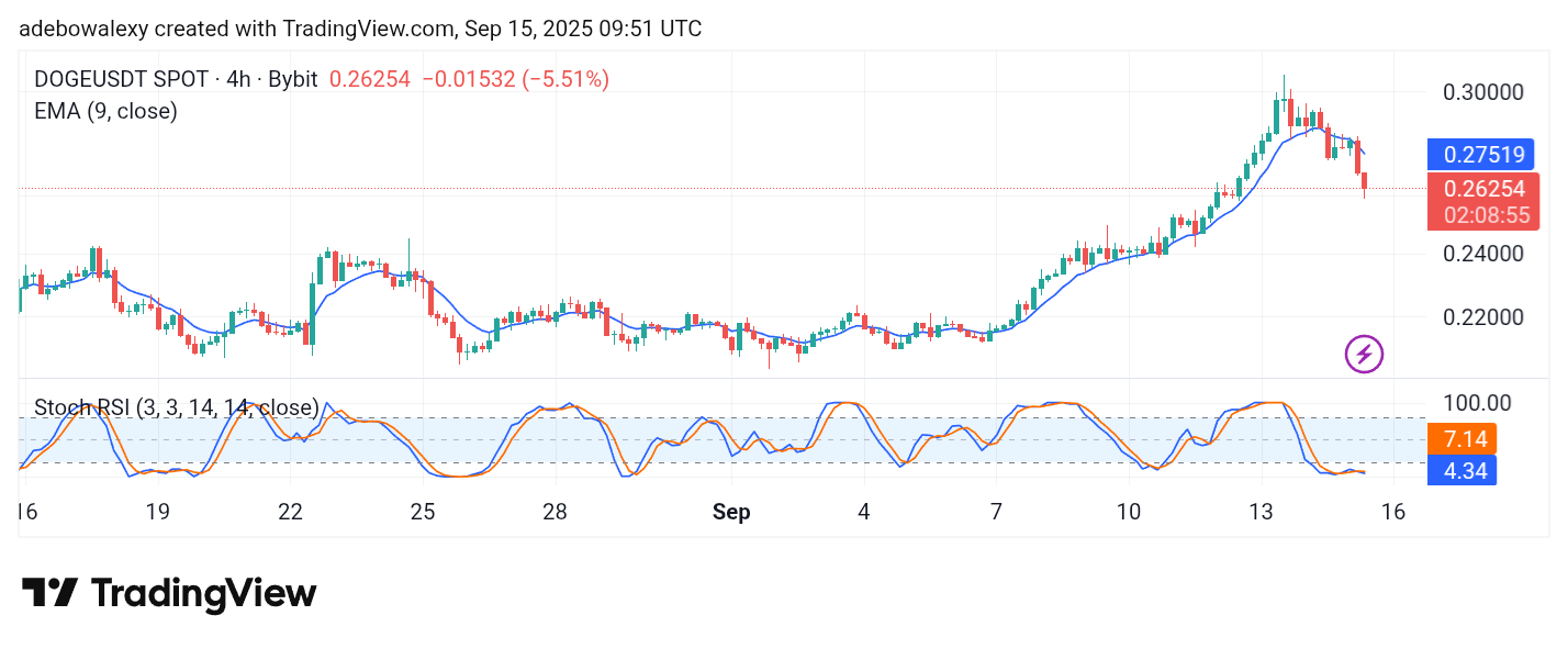 Dogecoin (DOGE) Price Prediction: DOGE/USDT Extends Previous Losses