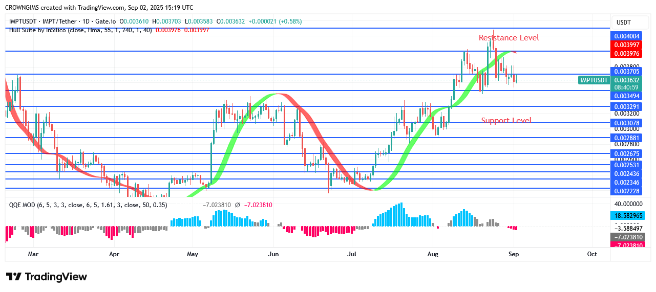 IMPTUSDT Price Under Buyers’ Pressure