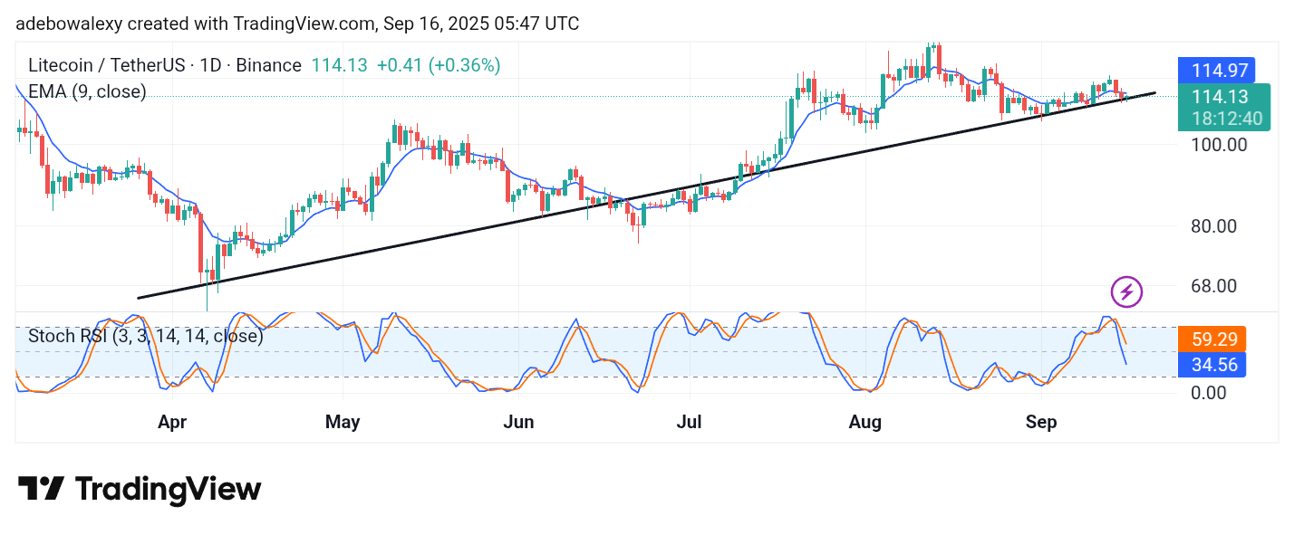 Litecoin (LTC) Price Prediction: LTC/USDT Keeps a General Upward Trajectory