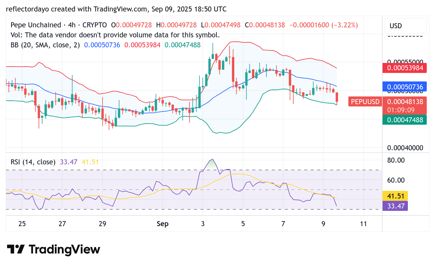Pepe Unchained (PEPU/USD) Traders Accumulate at $0.00048