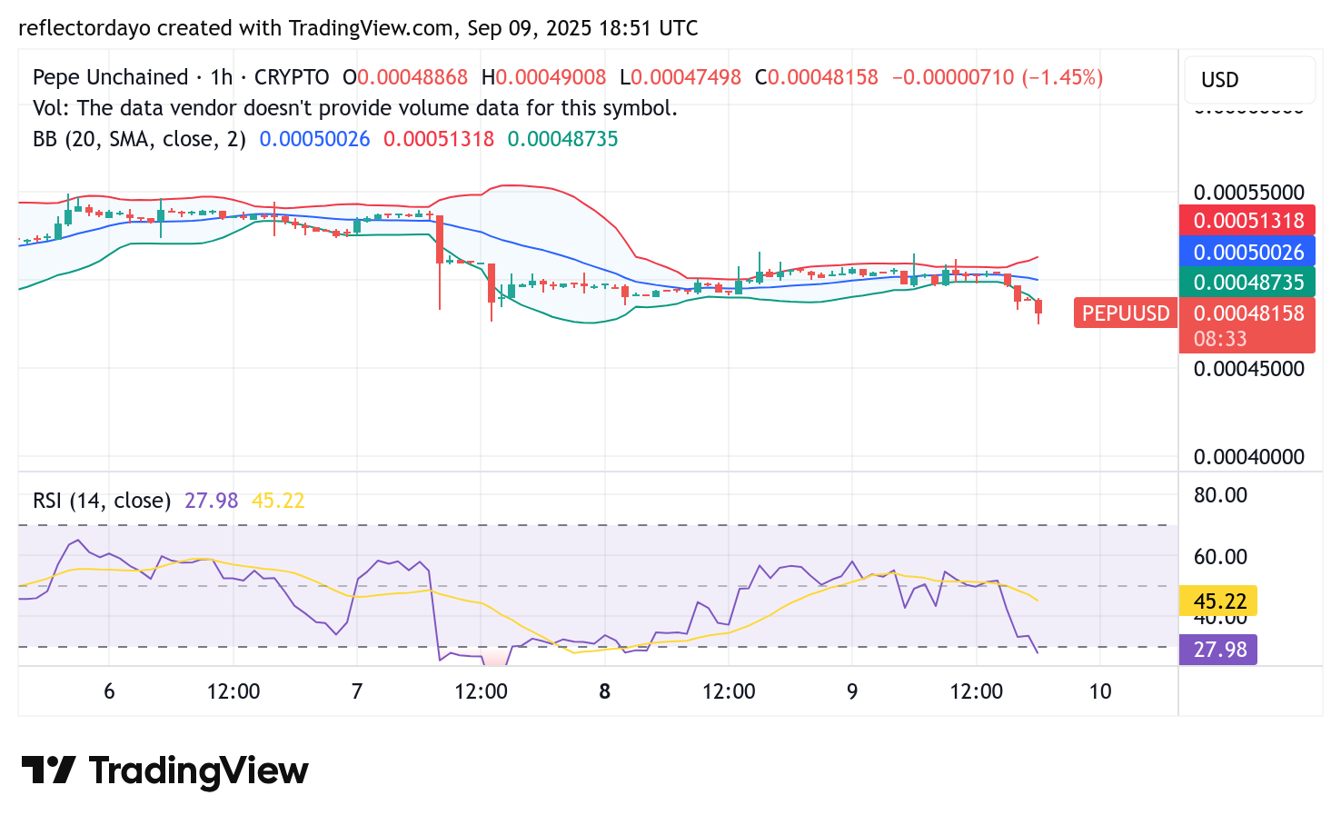 Pepe Unchained (PEPU/USD) Traders Accumulate at $0.00048