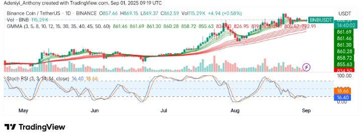 BNB (BNB/USDT) Consolidates Near Key Levels: Will Buyers Push for a Breakout or Lose Control?