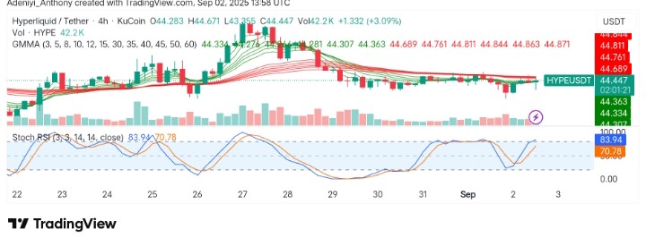 Hypeliquid (HYPE/USDT) Building a Breakout Setup Despite Reduced Participation