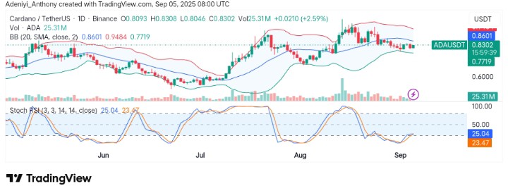 Cardano (ADA/USDT) Building a Base for $1.000 Breakout