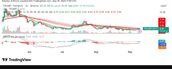 OFFICIAL TRUMP (TRUMP/USDT) Set for a Bullish Action After a Prolonged Corrective Move