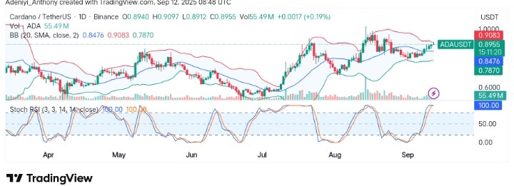 Cardano (ADA/USDT) Targets Immediate Resistance Amid Rising Momentum