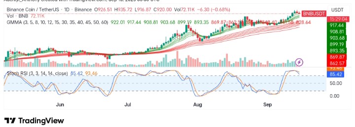 BNB (BNB/USDT) Bullish Run: Is It Time for a Break or Further Momentum?