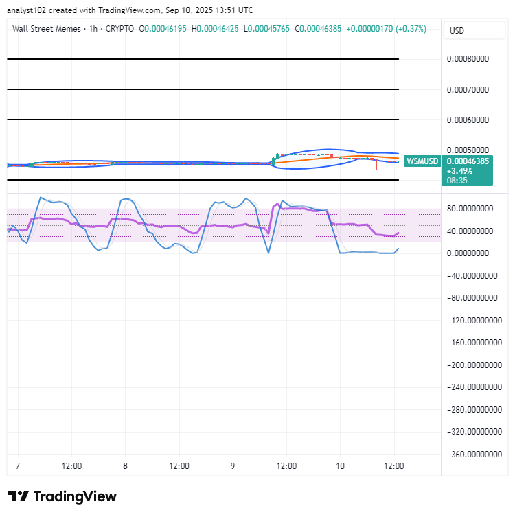 Wall Street Memes (WSM) Market Bears Lose Grip, Bulls Push On
