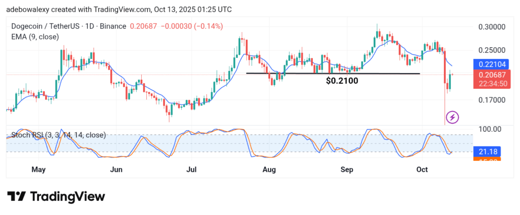 Dogecoin (DOGE) Price Prediction: DOGE/USDT Posts Notable Recovery but Faces Rejection