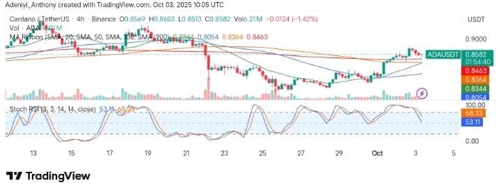 Cardano (ADA/USDT) Rises: Can ADA Continue Its Momentum Above Key Resistance?