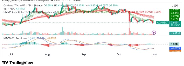 Cardano (ADA/USDT) Faces Resistance as Momentum Slows Down