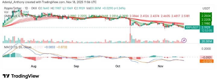 XRP (XRP/USDT) Faces Bearish Pressure Above Critical Support Region