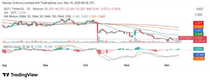 Polkadot (DOT/USDT) Shows Bullish Sign After Recent Decline Below Key Support Levels