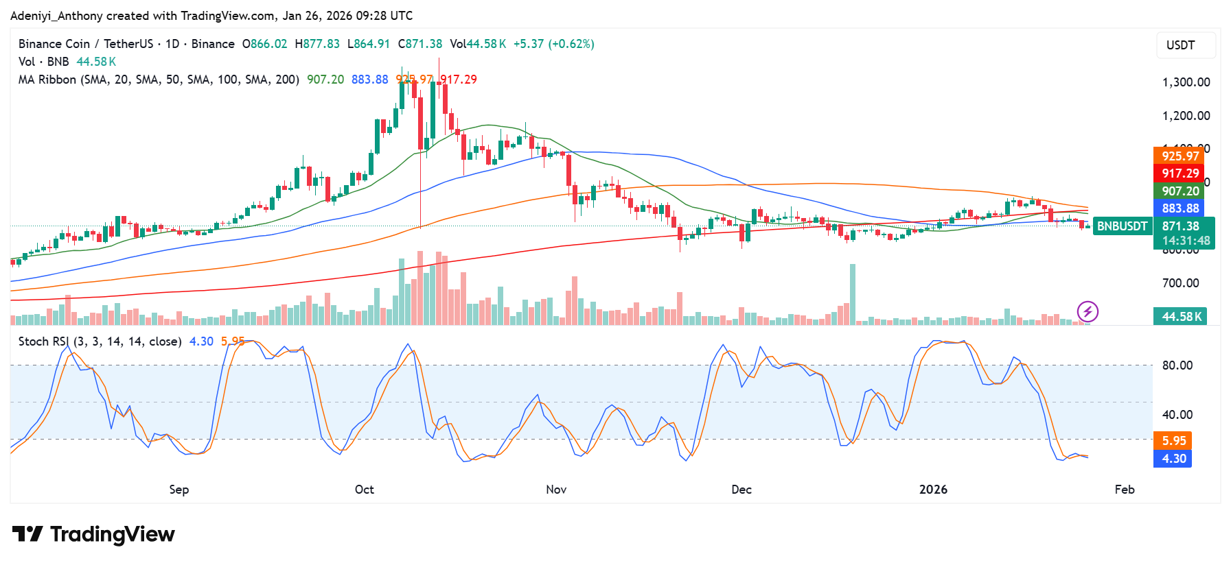 BNB Price Faces Challenges as Bears Move to Stop Uptrend