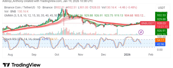 BNB (BNB/USDT) Stabilizes Near $925, Compressing; What’s Next? - BNB Price prediction