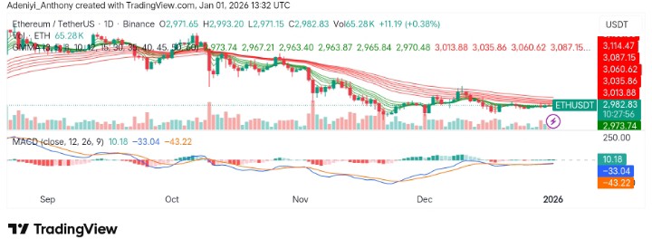 Ethereum (ETH/USDT) Records Steady Bounce Amid Broader Market Rally