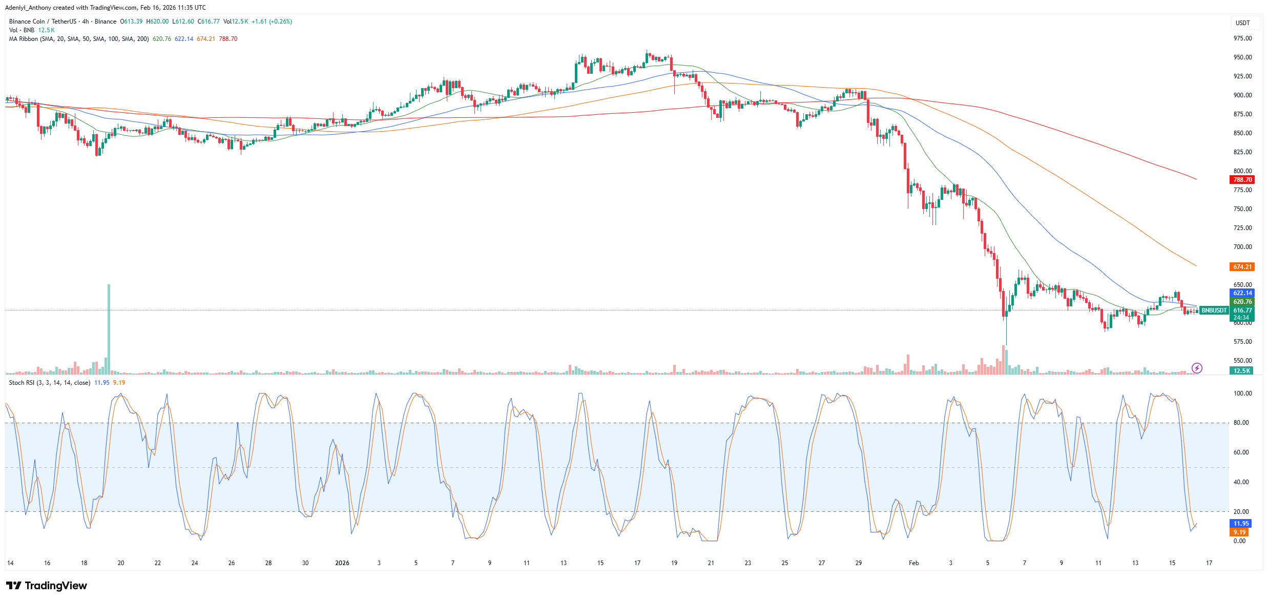 BNB Price Navigates Critical Demand: Can the $600 Floor Halt the Bearish Slide?