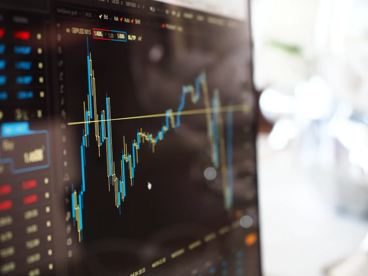 Trading chart in a trend pullback