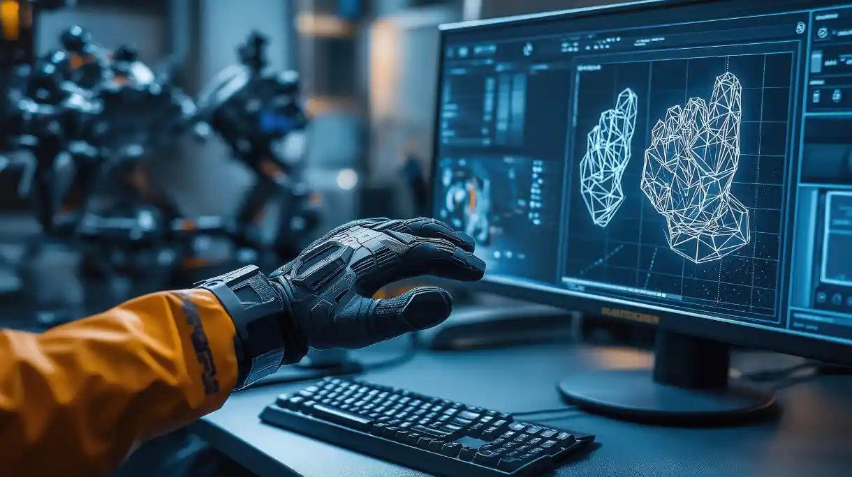 Computer Screen running an AI project
