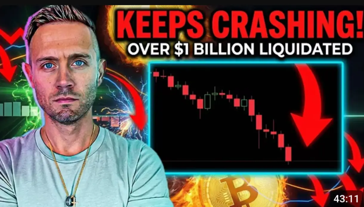 This Youtuber talks about the crash in the Bitcoin price.