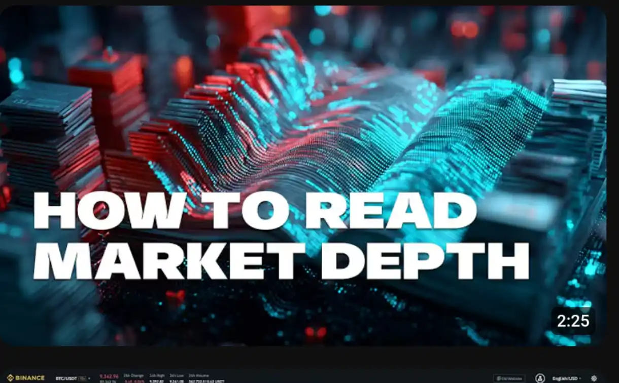 YouTube video explaining how to read market depth.