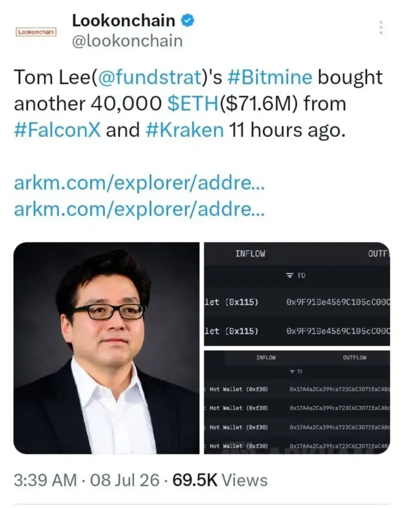 BitMine's Relentless ETH Accumulation Sparks Bullish Speculation