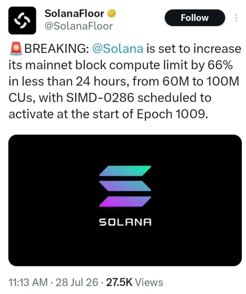 Solana's Biggest Capacity Upgrade Yet Is Nearly Here — Will It Change the Game?