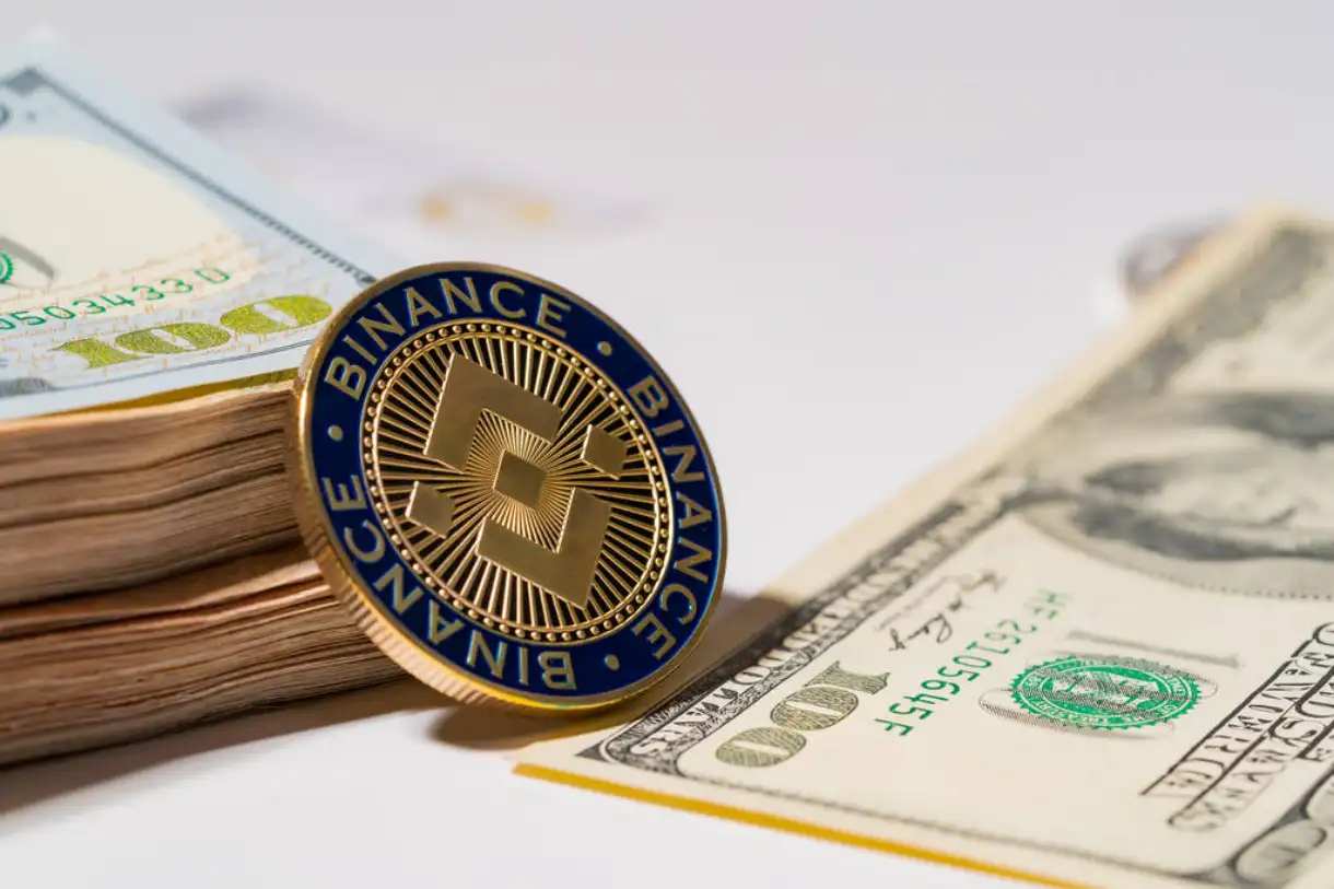 US dollar and Binance coin.