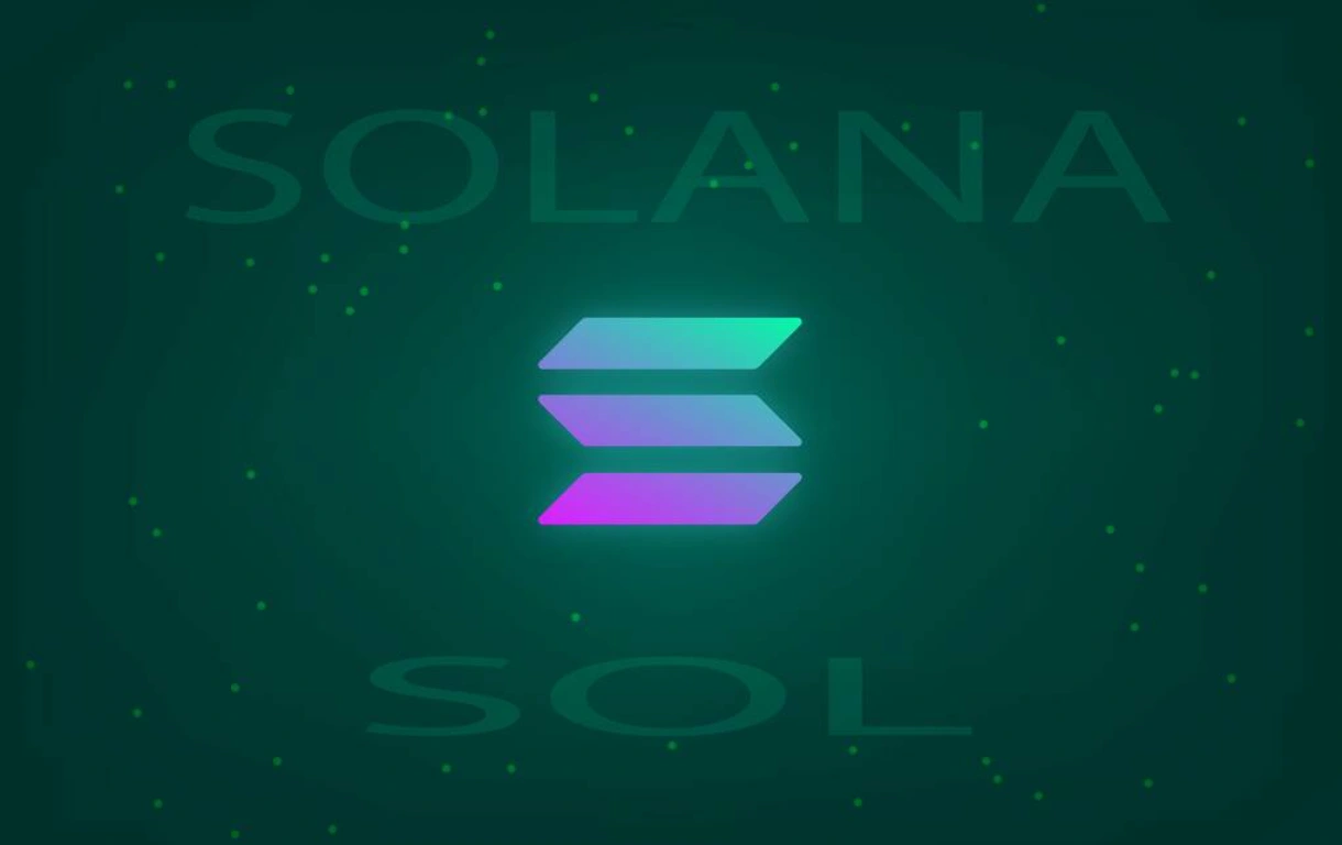 Solana logo.