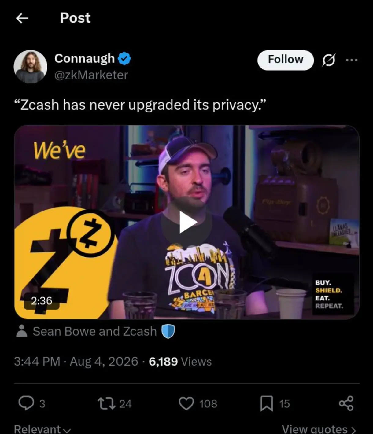 Zcash (ZEC) Extends a Long-Term Upside Correction