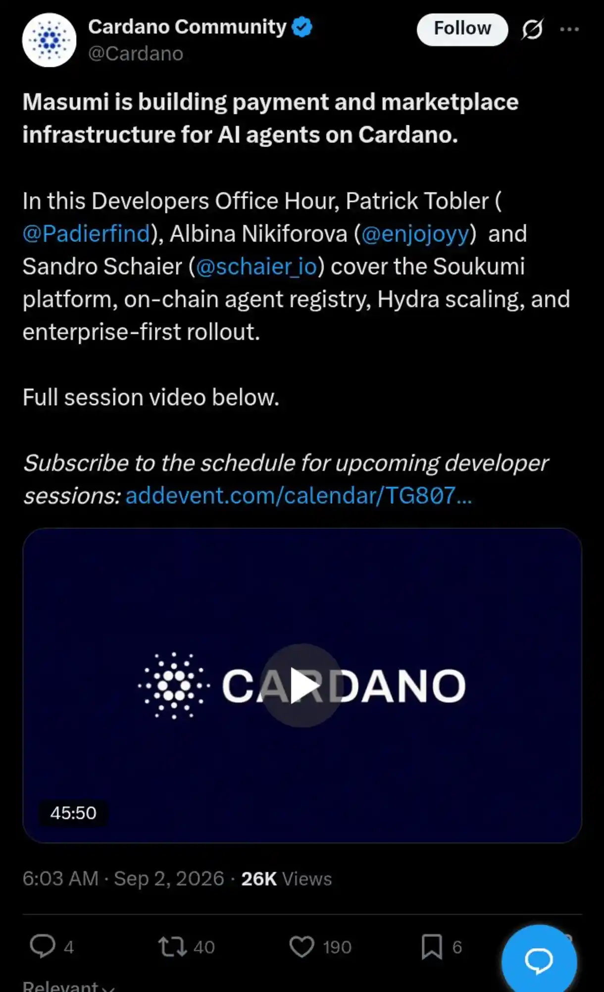 Cardano (ADA) Price Keeps a Good Long-Term Outlook